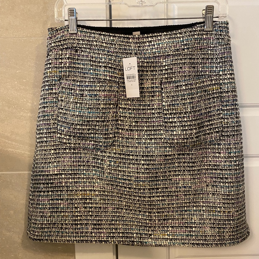 LOFT multi-color skirt - Size 4 - NWT